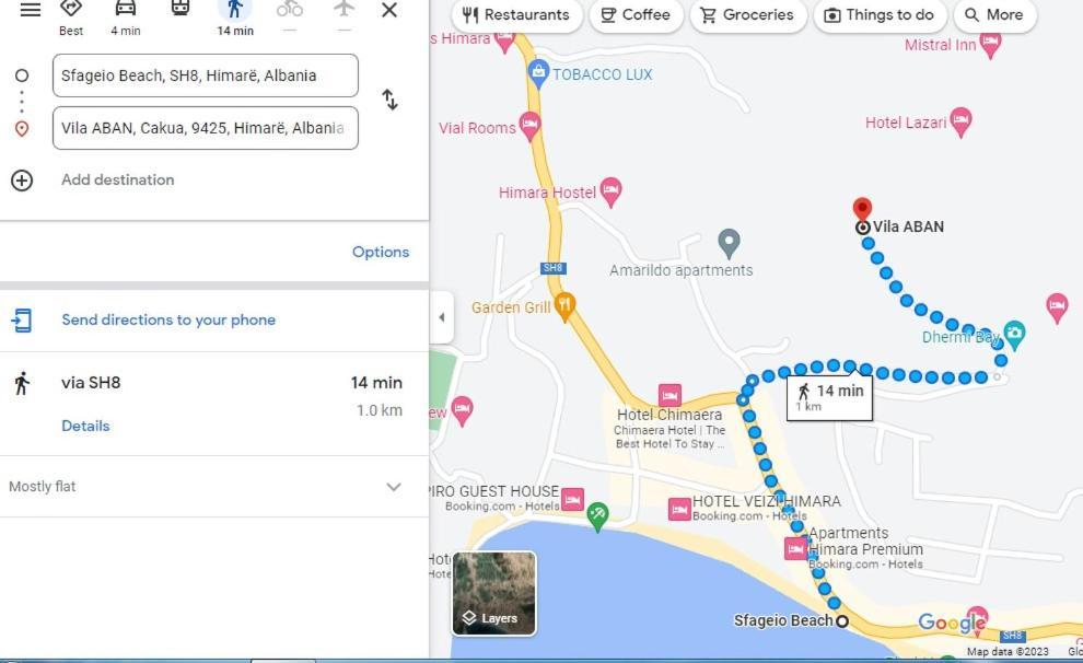 Vila Aban Χειμάρρα Εξωτερικό φωτογραφία